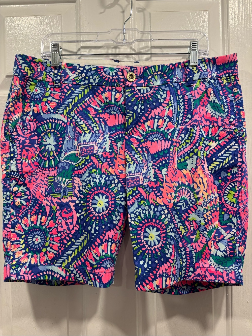 Lilly Pulitzer Madina Bermuda Shorts “No prob llama”